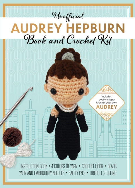 Binding: Kit
Description: Audrey Hepburn is a cultural fashion and philanthropic icon and now with the Unofficial Audrey Hepburn Book and Crochet Kit you can turn Audrey into an adorable keepsake crochet doll. The instruction book includes everything you need to know to make your own amigurumi Audrey doll.