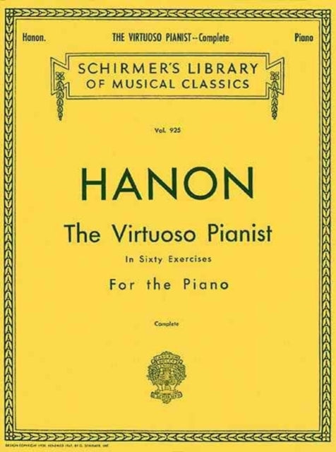 Binding: Books
Description: Select Guide Rating
Title: Hanon The Virtuoso Pianist - Complete
Author(s): Hanon C. L.
Publisher: Hal Leonard Corporation
Barcode: 9780793525447
Pages: 120 Pages
Publication Date: 11/1/1986
Category: Techniques Of Music / Music Tutorials