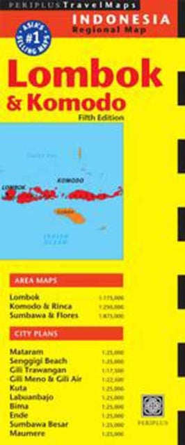 Binding: Visual And Mapping
Description: The Lombok & Komodo Travel Map from Periplus is designed as a convenient easy - to - use tool for travelers. Created using durable coated paper this map is made to open and fold multiple times whether it's the entire map that you want to view or one panel at a time.