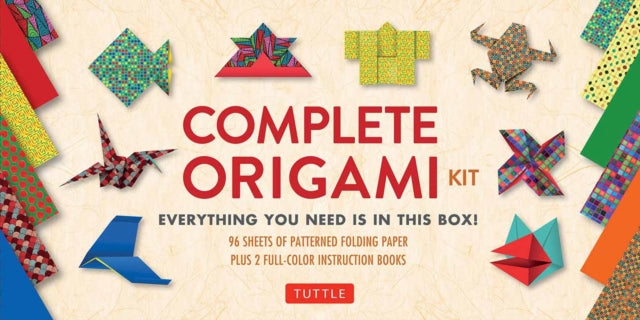 Tuttle Publishing - Complete Origami Kit Kit With 2 Origami How - To Books 98 Papers 30 Projects This Easy Origami For Beginners Kit Is Great For Both Kids And Adults