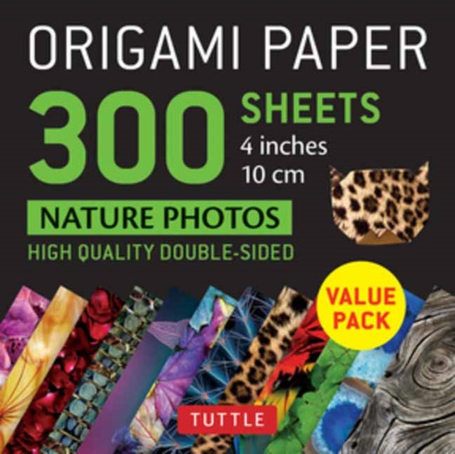 Binding: Notebooks, Journals, And Diaries
Description: This pack contains 300 high - quality origami sheets printed with colourful Nature Photo Patterns.