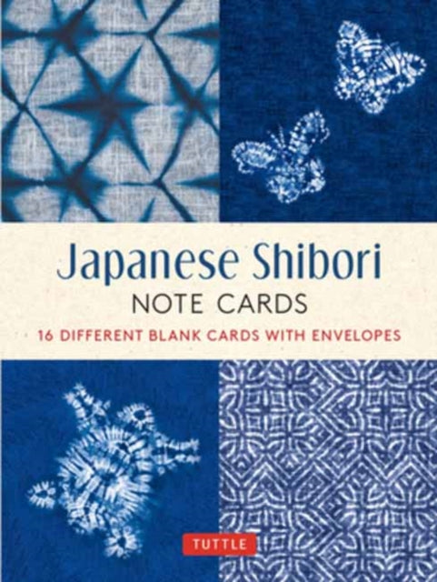 Binding: Creative Materials
Description: These classic and colorful note cards feature 16 Japanese shibori designs. Blank inside these cards will convey a heartfelt message for any occasion. This note card set includes:16 folded blank note cards 3.75 x 4.5 inches (9.5 x 11.
