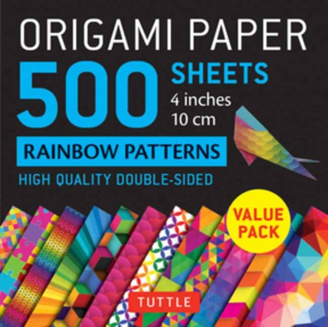 Binding: Notebooks, Journals, And Diaries
Description: This pack contains 500 high - quality small 4 - inch origami sheets printed with fun and vibrant rainbow patterns.