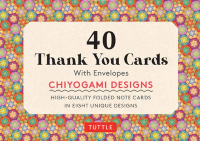 Binding: Creative Materials
Description: Send a sincere "thank you" on these colorful traditional Japanese inspired note cards. 8 Unique Designs: Each box includes 8 different Chiyogami designs 5 cards of each design.