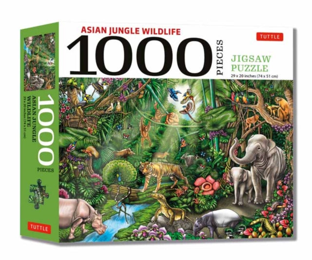Tuttle Publishing - Asian Rainforest Wildlife - 1000 Piece Jigsaw Puzzle Finished Size 29 In X 20 Inch (74 X 51 Cm)