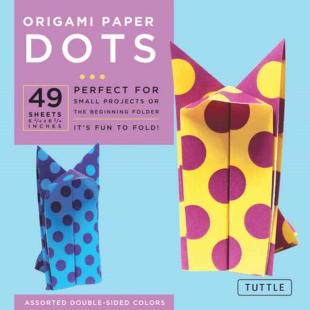 Tuttle Publishing - Origami Paper - Dots - 6 3/4" - 49 Sheets Tuttle Origami Paper: Origami Sheets Printed With 8 Different Patterns: Instructions For 6 Projects Included