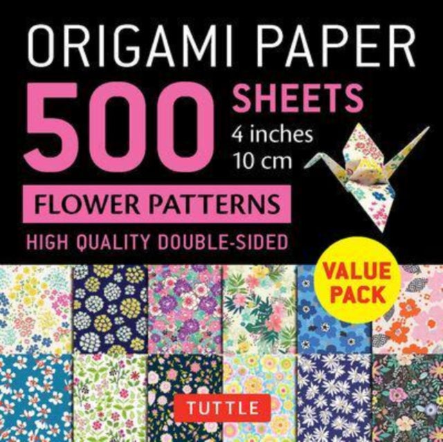 Binding: Notebooks, Journals, And Diaries
Description: This paper pack contains 500 high - quality small (4 inch) origami sheets printed with colorful and traditional Japanese Flower Patterns. These paper designs were developed to enhance the creative work of origami artists and paper crafters.