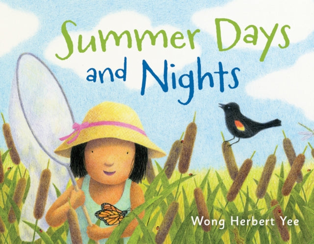 Binding: Hardcover
Description: On a hot summer day a little girl finds ways to entertain herself and stay cool. She catches a butterfly sips lemonade jumps in a pool and goes on a picnic. At night she sees an owl in a tree and a frog in a pond and hears leaves rustling.