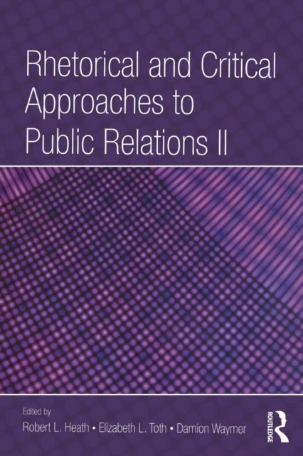Binding: Paperback
Description: This volume illustrates the application of rhetorical theory and critical perspectives to explain public relations practices. It provides a systematic and coherent statement of the crucial guidelines and philosophical underpinnings of public relations.