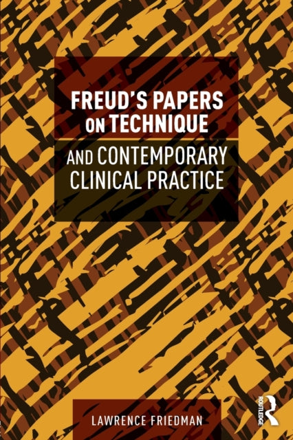 Binding: Paperback
Description: Freud's Papers on Technique is usually treated as an assemblage of papers featuring a few dated rules of conduct that are either useful in some way or merely customary or bullying arbitrary and presumptuous. Lawrence Friedman reveals Papers on Technique to be nothing of the sort.