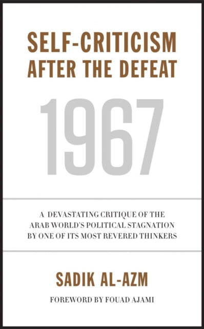 Binding: Paperback
Description: The 1967 War - which led to the defeat of Syria Jordan and Egypt by Israel - felt like an unprecedented and unimaginable disaster for the Arab world at the time. For many the easiest solution was to shift the blame and to ignore some of the glaring defects of Arab society.