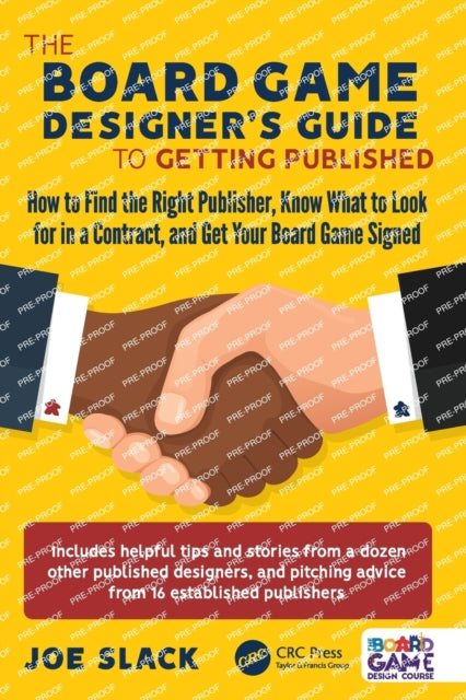 Binding: Paperback
Description: Making a great board game and pitching it to publishers are two completely different things. If you ve got a game that you want to share with the world but don t know what to do next this book will help you navigate through exactly what steps to take.