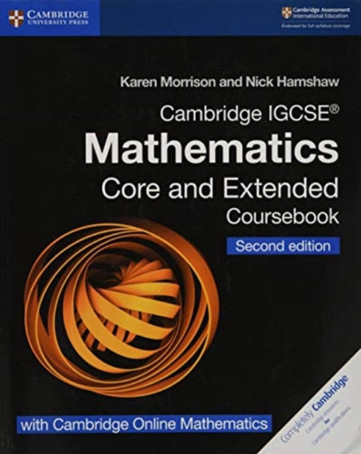 Binding: Multiple Components
Description: This Cambridge Igcse Mathematics Core and Extended series has been authored to meet the requirements of the Cambridge Igcse Mathematics syllabus (0580/0980) for first examination from 2020.