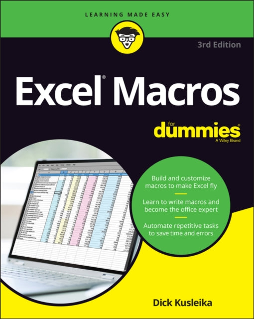 Binding: Paperback
Description: Save time and become an Excel wizard with the world's leading Excel macro guide Do you love Excel and all the things you can do with it but wish you could just work faster? Excel macros automated workflows that save you time and energy might be just what you need.