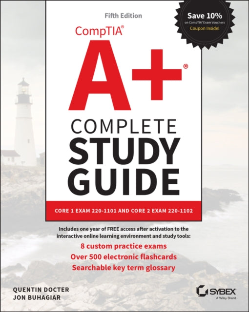 Binding: Paperback
Description: The Fifth Edition of the Comp TI a A+ Complete Study Guide: Core 1 Exam 220 - 1101 and Core 2 Exam 220 - 1102 offers accessible and essential test preparation material for the popular A+ certification.