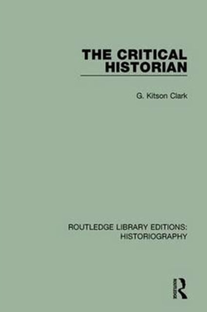 Binding: Paperback
Description: Originally published in 1967, this book analyses the method by which historical evidence is built up and compares the nature of historical proof with that of other disciplines such as the law and natural sciences.