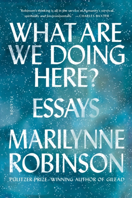 Binding: Paperback
Title: What Are We Doing Here? Essays
Author(s): Robinson Marilynne
Publisher: Picador
Barcode: 9781250310385
Pages: 336 Pages
Language: English
Publication Date: 2/12/2019
Category: Literary Essays