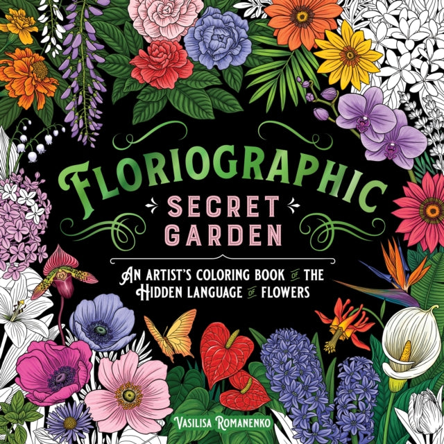 Binding: Paperback
Description: Discover a secret language that unfolds blossom by blossom Enter a world of enchanting blooms and hidden meanings where every petal tells a tale and each hue holds a secret. Floriographic: Secret Garden is a coloring journey into the romantic realm of floral symbolism.