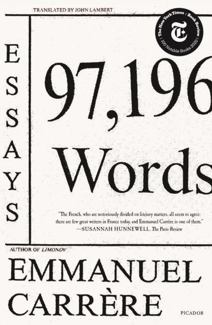 Binding: Paperback
Description: A selection of the best short work by France's greatest living nonfiction writer A New York Times Notable Books of 2020 No one writes nonfiction like Emmanuel Carrere.