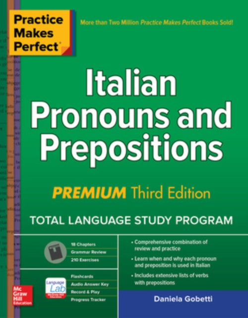 Binding: Paperback
Description: Build your Italian language skills and communicate with confidence Based on the successful approach of the Practice Makes Perfect series this accessible guide offers a clear and engaging presentation of all aspects of Italian pronouns and prepositions.