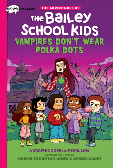 Binding: Hardcover
Description: Mrs. Jeepers may - - or may not - - be a vampire in this funny and spooky series from Graphix Chapters. Get drawn into reading with Graphix Chapters! Graphix Chapters are ideal books for beginning and newly independent readers aged 6 - 8.