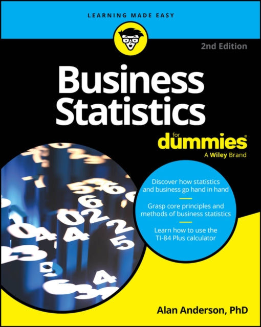 Binding: Paperback
Description: Make some headway in the notoriously tough subject of business statistics Business Statistics For Dummies helps you understand the core concepts and principles of business statistics and how they relate to the business world.