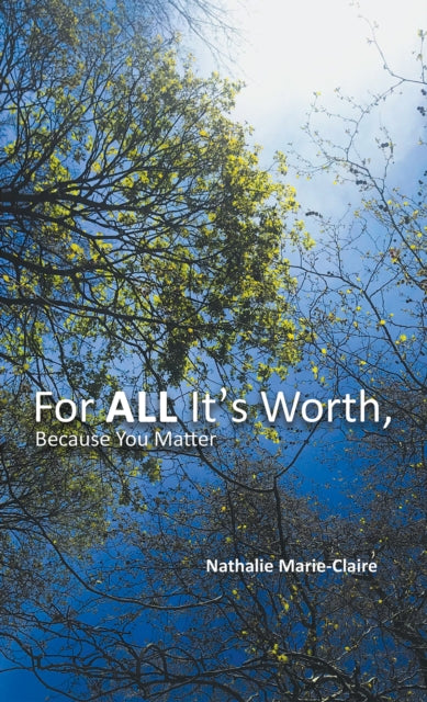 Binding: Paperback
Description: Select Guide Rating
Title: For All It's Worth Because You Matter
Author(s): Marie - Claire Nathalie
Publisher: Austin Macauley Publishers
Barcode: 9781398473799
Pages: 148 Pages, 0
Publication Date: 9/15/2023
Category: Health & Personal Development