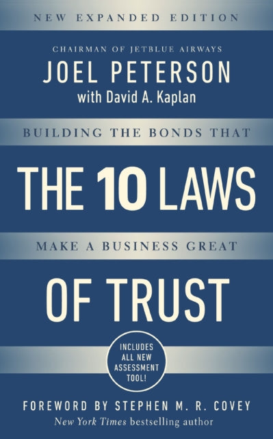 Binding: Paperback
Description: Jet Blue Chairman Joel Peterson provides the playbook for establishing and maintaining a culture of trust that breaks down the operational silos and CY a mentality that plague many organizations. Trust is the glue that holds an organization together.