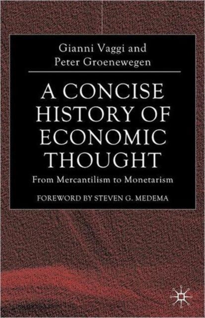 Binding: Paperback
Description: This volume presents a brief history of economic thought from the seventeenth century to the present day. Each chapter examines the key contributions of a major economist or group of economists and concludes with brief suggestions for further reading.