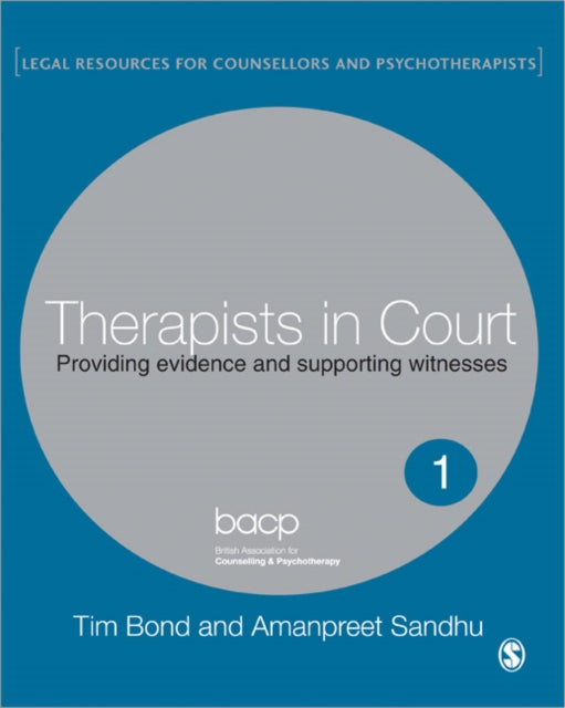 Binding: Paperback
Description: ` A recent SAGE Publication called Therapists in Court provides invaluable step - by - step guidance to mental health practitioners in the UK.