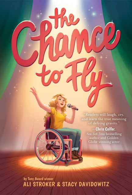 Binding: Hardcover
Description: From Tony Award winning actress Ali Stroker and Stacy Davidowitz The Chance to Fly is an inspiring and heartfelt middle - grade novel about a theater - loving girl who uses a wheelchair for mobility and her quest to defy expectations and gravity.