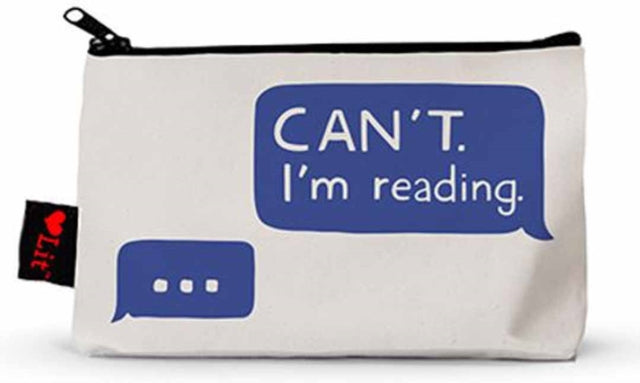 Binding: Specialty Items
Description: Select Guide Rating
Title: Can't. I'm Reading Pencil Pouch
Author(s): Gibbs - Smith Gibbs - Smith
Publisher: Gibbs M. Smith Inc
Barcode: 9781423652038
Publication Date: 2/12/2019
Category: Stationery Items
