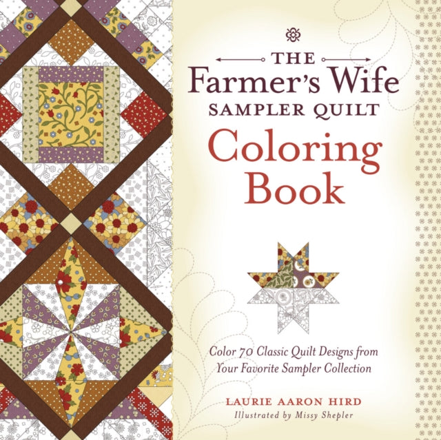 Binding: Paperback
Description: This book will include line art in sepia ink for 70 off - white pages to color inspired by blocks featured in the Farmer's Wife Sampler Quilt Books. The geometric nature of patchwork quilt designs and blocks lend themselves perfectly to coloring book pages.