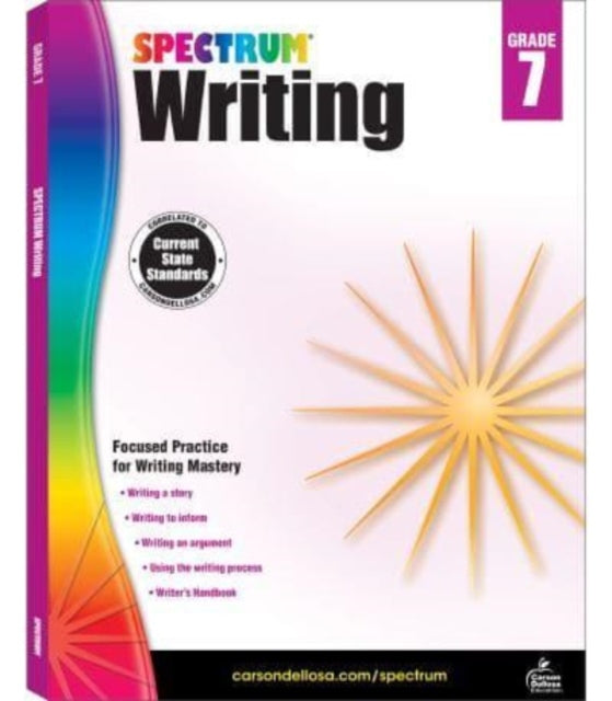 Binding: Paperback
Description: Select Guide Rating
Title: Spectrum Writing Grade 7
Author(s): Spectrum
Publisher: Carson Dellosa
Barcode: 9781483812021
Publication Date: 8/15/2014