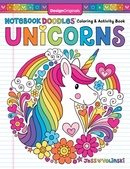 Binding: Paperback
Description: Welcome to the magical and imaginative world of Notebook Doodles Unicorns! This fun and engaging coloring book for tweens is filled with 32 whimsical designs of unicorns Pegasus heads rainbows flowers and more from talented artist Jess Volinski.