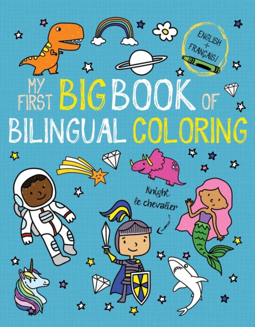 Little Bee Books - My First Big Book Of Bilingual Coloring French - Paperback