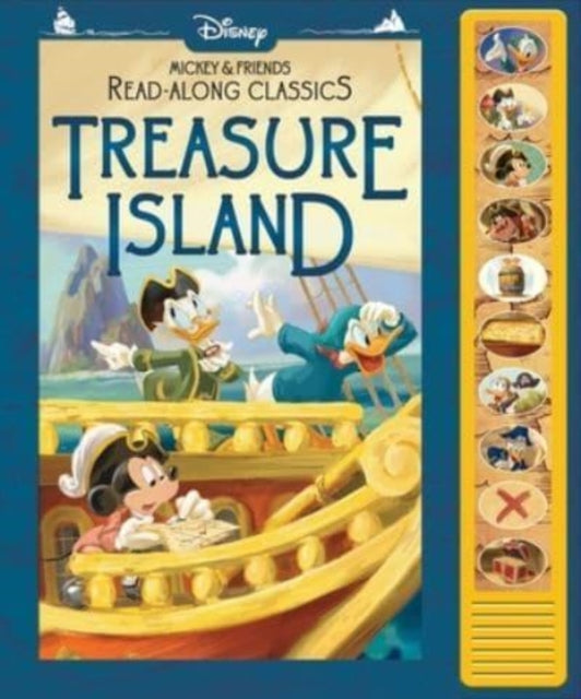Phoenix International Publications Incorporated - Disney Mickey And Friends: Treasure Island Read - Along Classics Sound Book - Hardcover