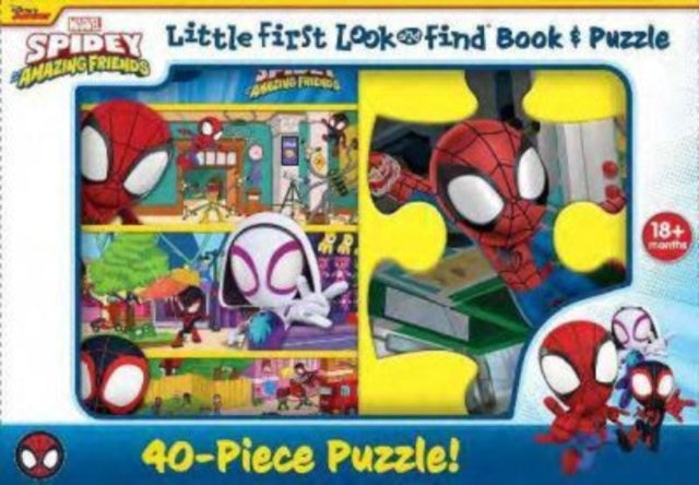 Pi Kids - Disney Junior Marvel Spidey And His Amazing Friends: Little First Look And Find Book & Puzzle