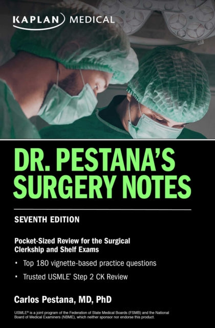 Binding: Paperback
Description: Celebrated by medical students for over a decade Dr. Pestana's Surgery Notes is the highest - yield surgery review for the shelf and Usmle Step 2 CK exams. Designed for portable prep Dr.