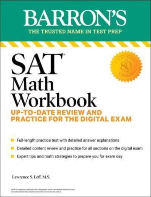 Leff Lawrence S. - Sat Math Workbook: Up - To - Date Practice For The Digital Exam - Paperback