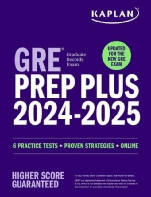 Binding: Paperback
Description: Achieve your professional goals with a higher GRE score. Kaplan's GRE Prep Plus 2024 - 2025 prepares you for success on the GRE with expert strategies essential content review and six realistic full - length practice tests.