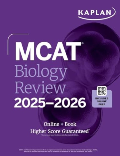 Binding: Paperback
Description: Kaplan's MCAT Biology Review 2025 - 2026 offers an expert study plan detailed subject review and hundreds of online and in - book practice questions all authored by the experts behind Kaplan's score - raising MCAT prep course. Prepping for the MCAT is a true challenge.
