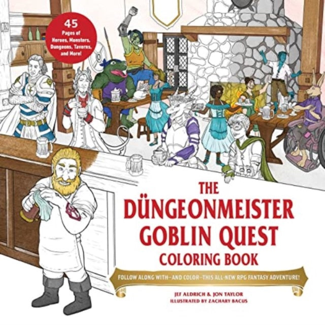 Binding: Paperback
Description: Follow a party of adventurers and color in their journey as they visit taverns fight off monsters and save the day in this coloring book - meets - RPG adventure made just for tabletop RPG players.