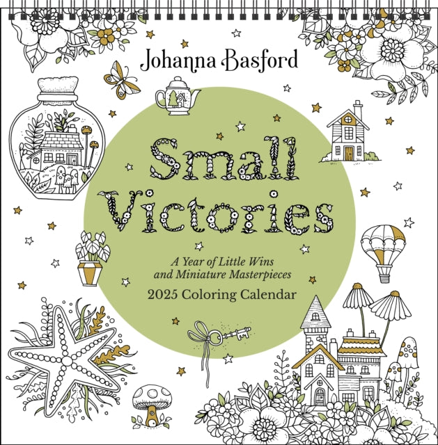 Binding: Calendars
Description: Life is busy so slow down to appreciate the beautiful details in Johanna Basford's latest captivating collection of intricate and inspiring illustrations Small Victories and give yourself the gift of a few moments to color.
