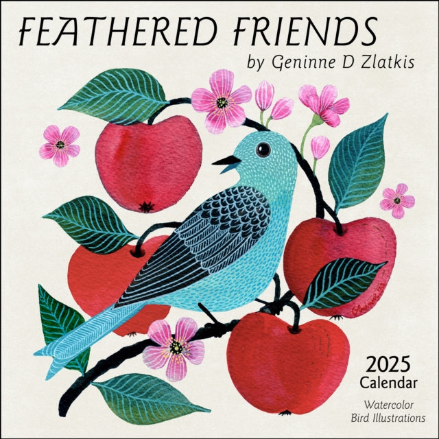 Binding: Calendars
Description: Drawing from the rich culture and diverse flora and fauna of Mexico where she lived for many years Geninne combines stamping collage watercolor and a bold use of color and texture to lift these charming feathered friends into flight.