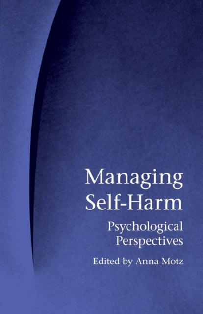 Binding: Paperback
Description: Self - harm often arises at moments of despair or emotional intensity and its reasons are not necessarily available to the conscious mind. Managing Self - Harm explores the meaning and impact of self - harm and the sense in which it is a language of the body.