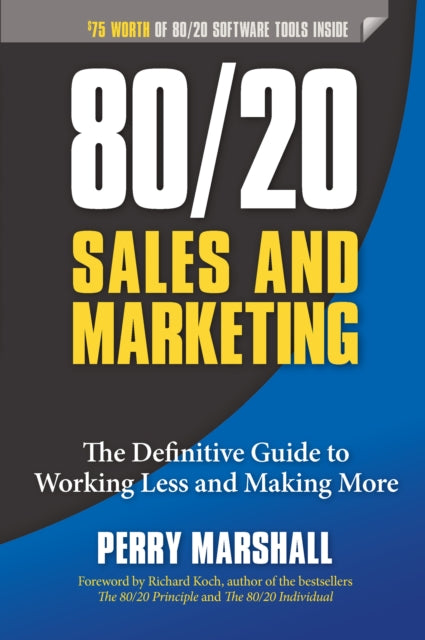 Binding: Paperback
Description: Guided by famed marketing consultant and best - selling author Perry Marshall sales and marketing professionals save 80 percent of their time and money by zeroing in on the right 20 percent of their market and applying 80/202 and 80/203 to gain 10 X even 100 X the success.