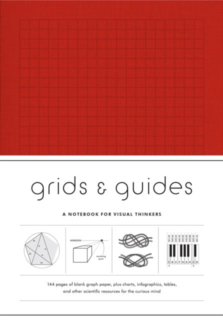 Princeton Architectural Press - Grids & Guides (Red) Notebook A Notebook For Visual Thinkers