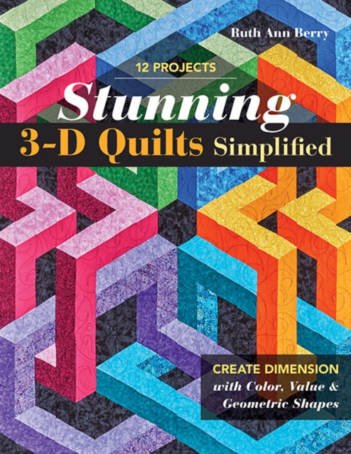 Binding: Paperback
Description: Learn how to sew 12 three - dimensional quilts each in 4 colourways giving you dozens of dynamic options. Easy piecing with no inset seams! Mix colour values for dimensional effects.