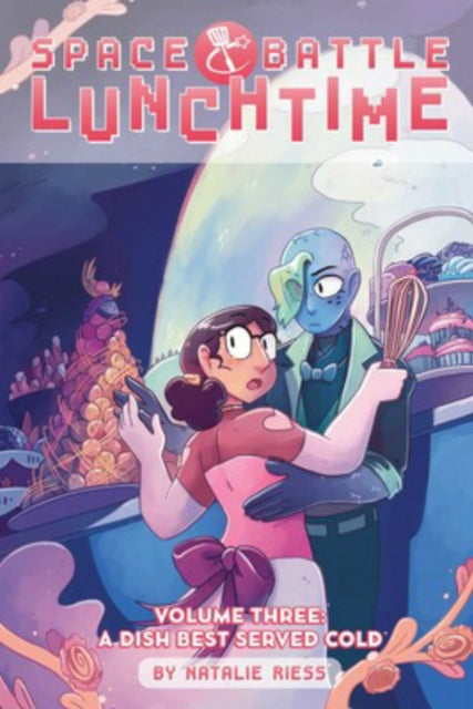 Binding: Paperback
Description: " Peony may have come in second place on the mega popular cooking show Space Battle Lunchtime but with a girlfriend and a royal catering gig for a space empress she's on top of the world! Until she finds out her old rival Melonhead is catering the same event.
